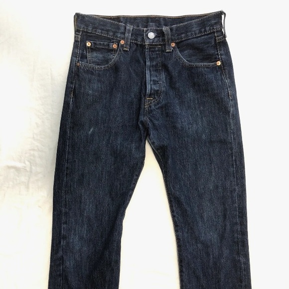 VINTAGE LEVIS  501 BUTTON FRONT JEAN  29 x 30 UNISEX - Picture 4 of 14